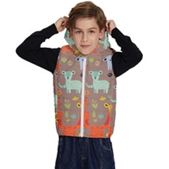 Pet Animal 05 Kids  Stylish Hooded Puffer Vest by myclothy