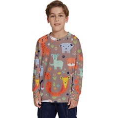 Pet Animal 05 Kids  Crewneck Sweatshirt by myclothy