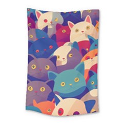 Cute Cats Designs Small Tapestry by Givinglala