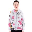  Minimalist Pattern With Simple Lines,flower And Shapes, Creating A Clean And Modern Women s Zipper Hoodie View1