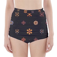 Minimalist Pattern With Simple Lines,flower And Shapes, Creating A Clean And Modern High-waisted Bikini Bottoms by myclothy