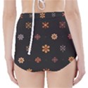 Minimalist Pattern With Simple Lines,flower And Shapes, Creating A Clean And Modern High-Waisted Bikini Bottoms View2