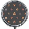 Minimalist Pattern With Simple Lines,flower And Shapes, Creating A Clean And Modern Mini Round Pill Box View1