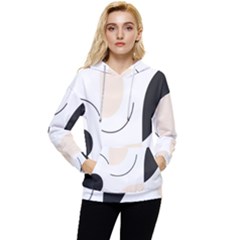 A Minimalist Pattern With Simple Lines And Shapes, Creating A Clean And Modern Aesthetic 05 Women s Lightweight Drawstring Hoodie by myclothy