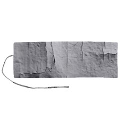 Wall With Cracked White Paint Texture Roll Up Canvas Pencil Holder (m) by dflcprintsclothing