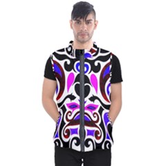 Retro Swirl Abstract Men s Puffer Vest by dressshop