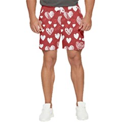 Valentine Men s Runner Shorts by pollyparadiseartshop