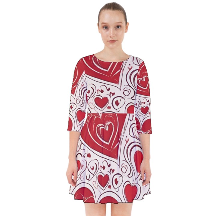 Be My Valentine Smock Dress