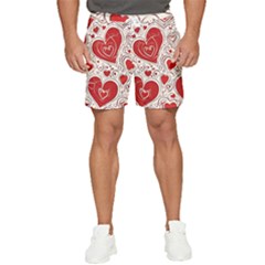 Be My Valentine Men s Runner Shorts by pollyparadiseartshop