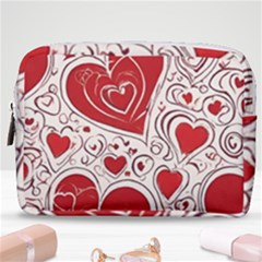 Be My Valentine Make Up Pouch (medium) by pollyparadiseartshop