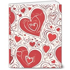 Be My Valentine 8  X 10  Softcover Notebook by pollyparadiseartshop