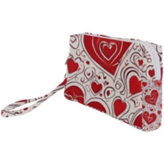 Be My Valentine Wristlet Pouch Bag (small) by pollyparadiseartshop