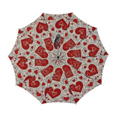 Be My Valentine Automatic Folding Umbrella With Case (large) by pollyparadiseartshop