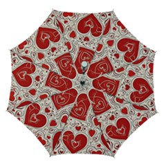 Be My Valentine Automatic Folding Umbrella With Case (medium) by pollyparadiseartshop