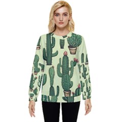 Cactus  Hidden Pocket Sweatshirt by pollyparadiseartshop