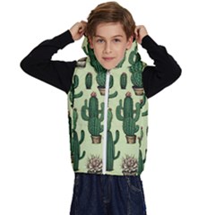 Cactus  Kids  Stylish Hooded Puffer Vest by pollyparadiseartshop