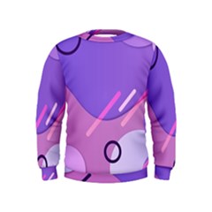 Colorful Labstract Wallpaper Theme Kids  Sweatshirt by Apen