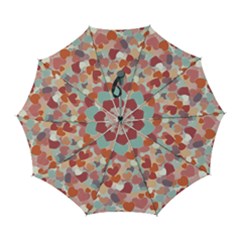 Valentines Day Hearts Romance Love Automatic Folding Umbrella With Case (large) by Posterlux