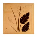 Leaves Boho Monster Nature Wood Photo Frame Cube View2