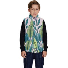 Illustrations Plants Nature Leaves Kid s Button Up Puffer Vest by Salmanaz77