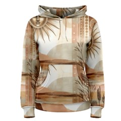 Abstract Sun Boho Bohemian Design Women s Pullover Hoodie by Salmanaz77