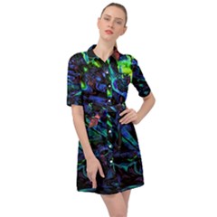 Sci-fi Scenester Belted Shirt Dress by MRNStudios