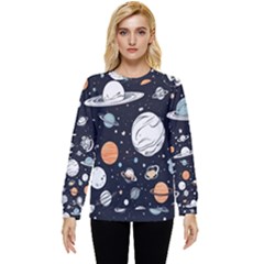 Space Galaxy Universe Stars Sky Hidden Pocket Sweatshirt by Paksenen