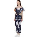 Space Galaxy Universe Stars Sky Bardot Ruffle Jumpsuit View2