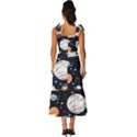 Space Galaxy Universe Stars Sky Tie-Strap Tiered Midi Chiffon Dress View4