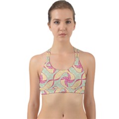 Abstract Pattern Design Scrapbooking Back Web Sports Bra by Paksenen