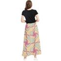 Abstract Pattern Design Scrapbooking Maxi Chiffon Skirt View2