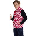 Hearts Valentine Pattern Seamless Kid s Button Up Puffer Vest View2