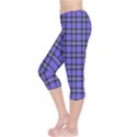 Blue Tartan Plaid 1 Capri Leggings  View3