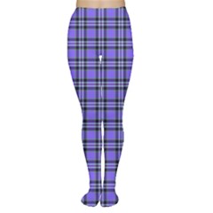 Blue Tartan Plaid 1 Tights by dressshop