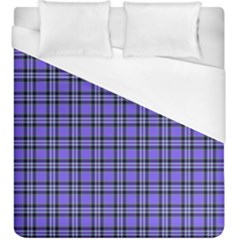 Blue Tartan Plaid 1 Duvet Cover (king Size) by dressshop