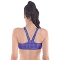 Blue Tartan Plaid 1 Plunge Bikini Top View2