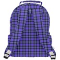 Blue Tartan Plaid 1 Rounded Multi Pocket Backpack View3