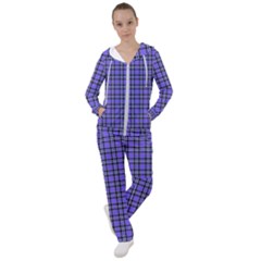 Blue Tartan Plaid 1 Women s Tracksuit by dressshop