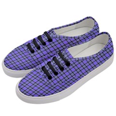 Blue Tartan Plaid 1 Women s Classic Low Top Sneakers by dressshop