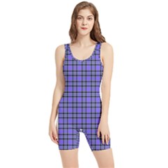 Blue Tartan Plaid 1 Women s Wrestling Singlet by dressshop