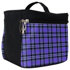 Blue Tartan Plaid 1 Make Up Travel Bag (big) by dressshop