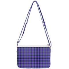 Blue Tartan Plaid 1 Double Gusset Crossbody Bag by dressshop