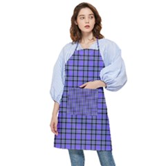 Blue Tartan Plaid 1 Pocket Apron by dressshop