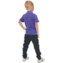 Blue Tartan Plaid 1 Kids  Polo T-Shirt View2