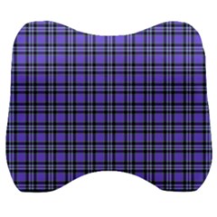 Blue Tartan Plaid 1 Velour Head Support Cushion by dressshop