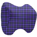 Blue Tartan Plaid 1 Head Support Cushion View3