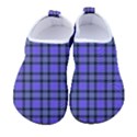 Blue Tartan Plaid 1 Kids  Sock-Style Water Shoes View1