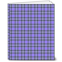 Blue Tartan Plaid 1 8  X 10  Hardcover Notebook by dressshop