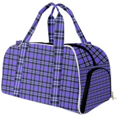 Blue Tartan Plaid 1 Burner Gym Duffel Bag by dressshop