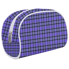 Blue Tartan Plaid 1 Make Up Case (medium) by dressshop